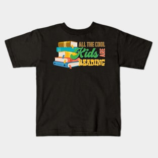 All The Cool Kids Are Reading Kids T-Shirt